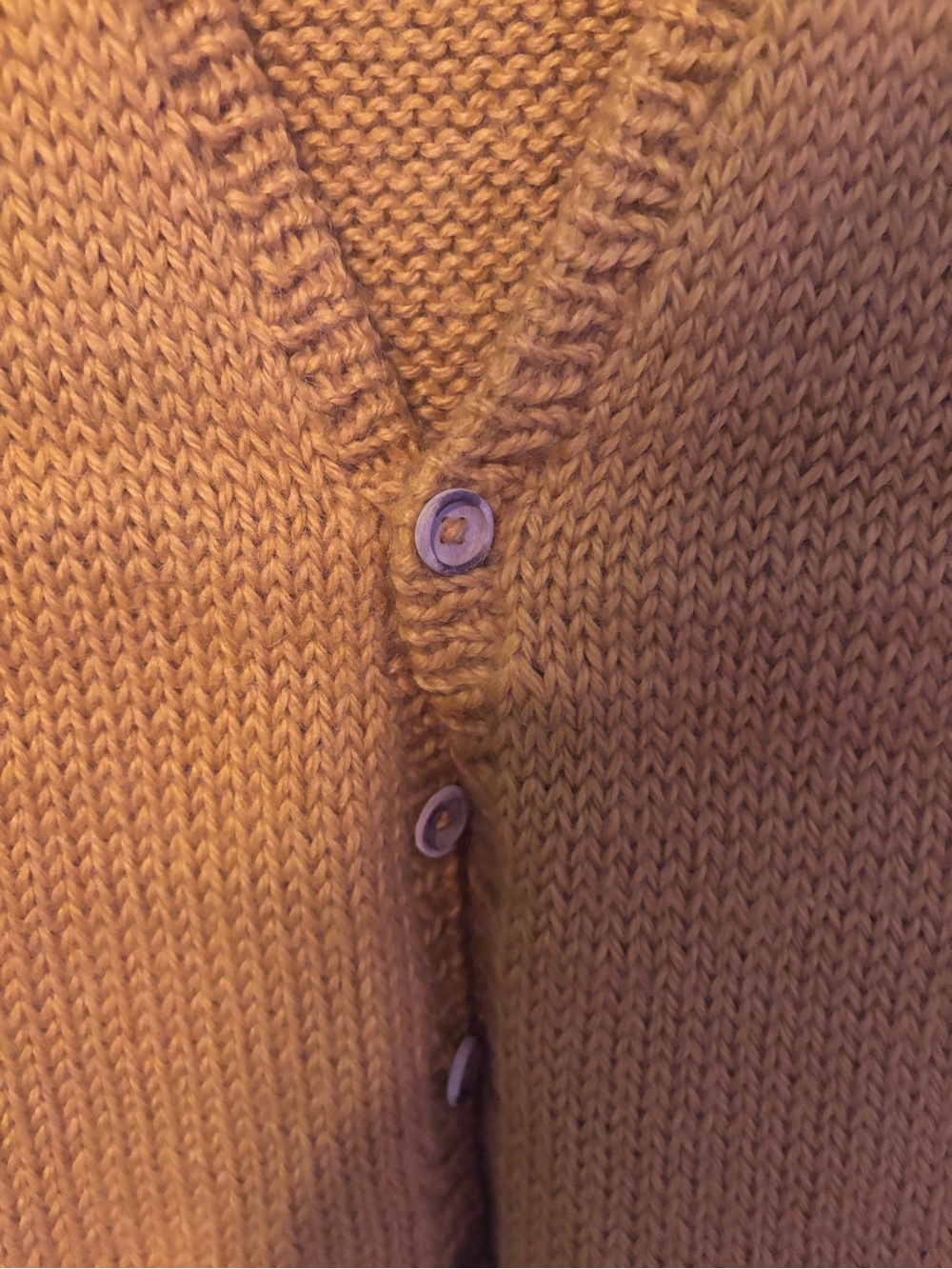 Vintage Mustard Yellow Cottagecore Boho Prairie  Handmade Knit Sweater Vest M - Picture 5 of 10
